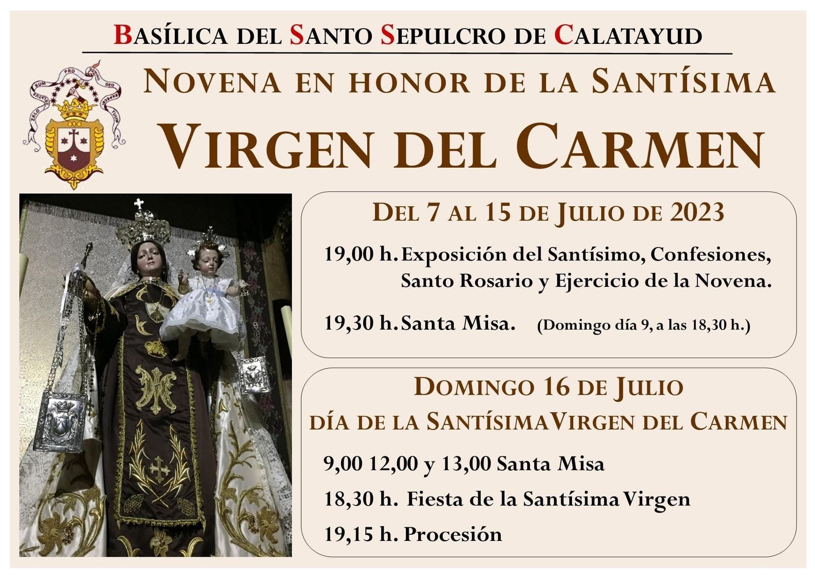 La Bas Lica Del Santo Sepulcro De Calatayud Celebrar Ma Ana La Virgen