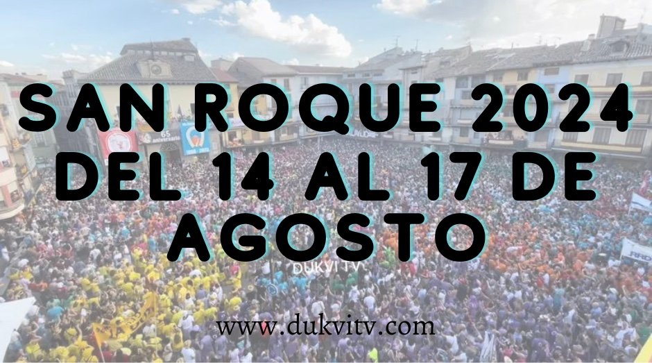 Interpeñas anuncia las fechas de San Roque 2024 en Calatayud el