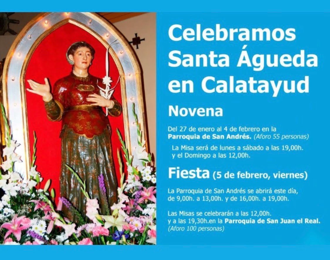 Las parroquias de Calatayud celebran las novenas de San Blas y Santa Águeda 4 img 5111