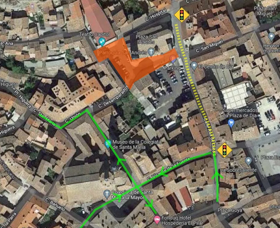 Las obras en la Plaza de San Andrés de Calatayud comienzan el próximo lunes 4 9E1139C6 BBCE 49AB AC43 E67D61E91224
