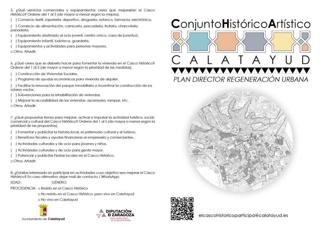 Llamamiento a la participación para elaborar un Plan de Regeneración Urbana en el Casco Histórico de Calatayud 4 99C1203A F818 460C 9661 1968B964D8FF