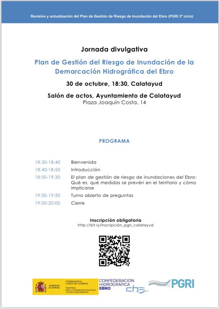 La Confederación Hidrográfica del Ebro organiza el próximo 30 de octubre una jornada divulgativa sobre la gestión de inundaciones en la cuenca del Ebro 2 IMG 3728