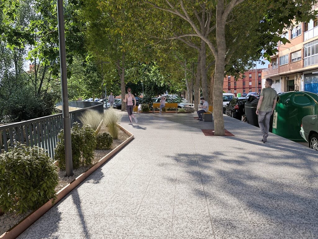 Este próximo lunes 4 de marzo arrancan las obras de renovación del tramo final del Paseo Fernando el Católico de Calatayud: “vamos a crear una zona con una estética moderna porque la actual es obsoleta” 3 IMG 3767