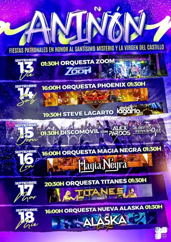 Aniñón se prepara para celebrar sus Fiestas Patronales en honor al Santísimo Misterio y la Virgen del Castillo: comenzarán este viernes 13 de septiembre 2 ed5541b6 c17d 4871 b0a4 3a43f88827bc