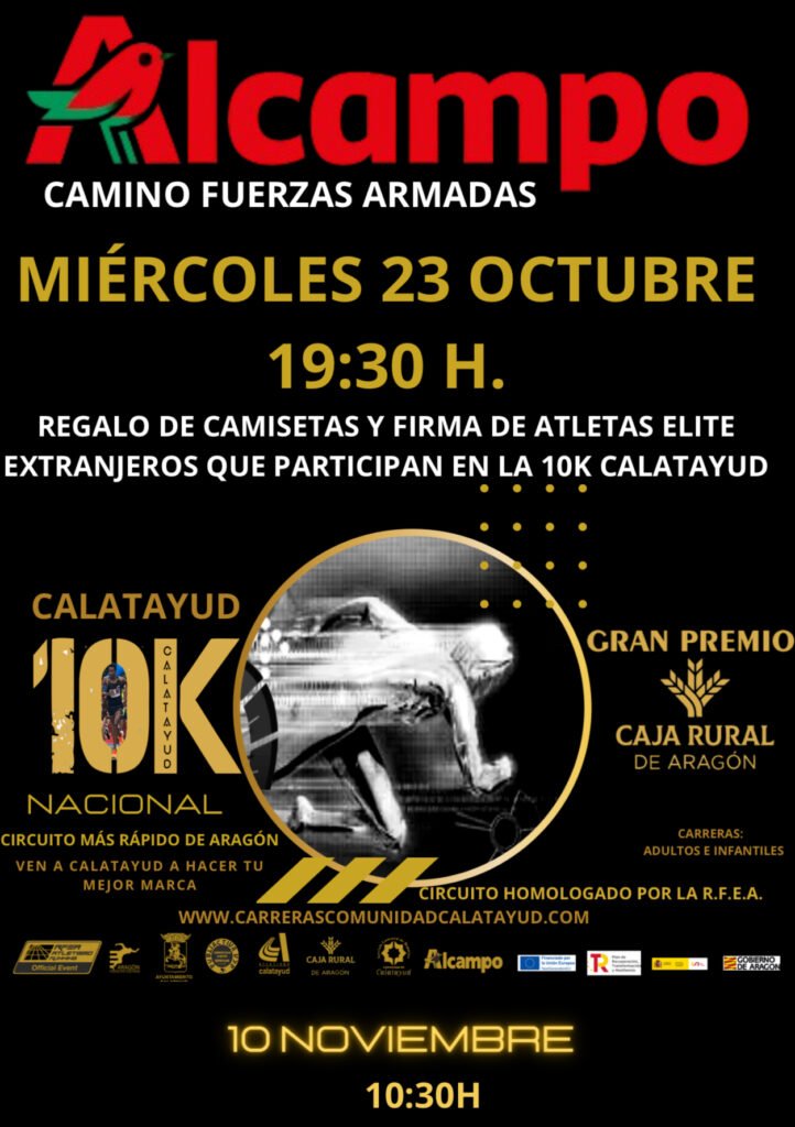La organización de la 10K Calatayud organiza una firma de camisetas este próximo miércoles en Calatayud por parte de los atletas de élite que participarán en la prueba 2 IMG 0712