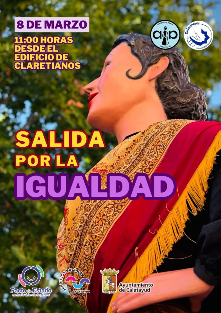 Calatayud conmemorará el Día de la Mujer con cabezudos, manifiesto institucional y un espectáculo circense: será este mismo sábado 8 de marzo 2 CARTEL CABEZUDOS
