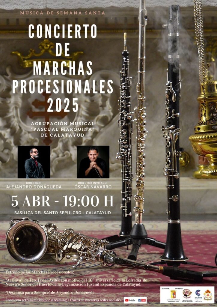La banda de cornetas y tambores “Virgen del Pilar” ofrecerá un concierto de Cuaresma el próximo 30 de marzo en Calatayud 2 70122ff9 2be1 40aa bed0 fdb393ab326f
