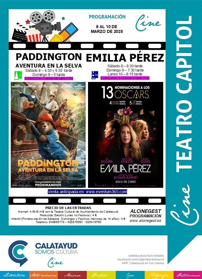 “Paddington” y “Emilia Pérez” llegan este fin de semana al Cine Capitol de Calatayud: consulta aquí las sinopsis, los tráiler, las sesiones y los precios de las entradas 2 IMG 9285