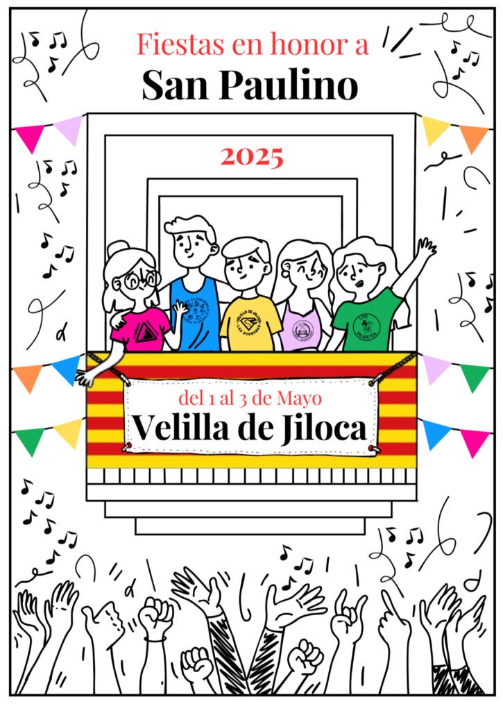 Velilla de Jiloca celebra sus fiestas en honor a San Paulino con una especial decoración: banderines de ganchillo 3 IMG 4545