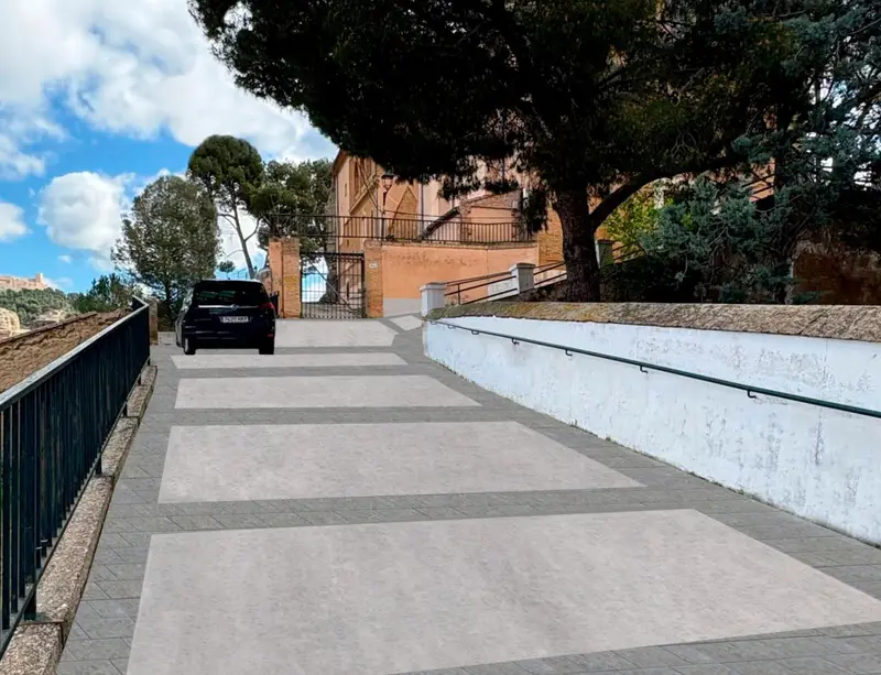 Este próximo lunes comienza la reforma de la plaza del Santuario de la Peña de Calatayud: la Virgen se trasladará mañana a San Juan 3 IMG 1633