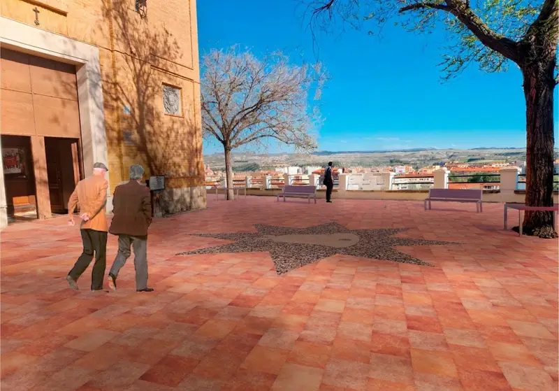 Comienza la reforma de la plaza del Santuario de la Virgen de la Peña de Calatayud en la que se van a invertir más de 180.000€ 2 IMG 1634 2
