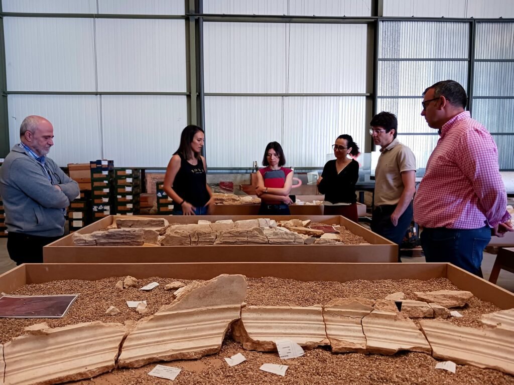 Personal del Instituto de Patrimonio Cultural de España visita Calatayud para valorar las prioridades para las pinturas de Bílbilis 2 PINTURAS BILBILIS 1
