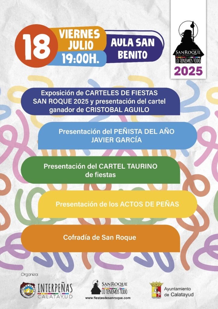 Las peñas de las Fiestas de San Roque de Calatayud ya tienen sus chapas: conoce todas y a sus autores pinchando aquí 2 3a81e462 b04e 40bb 81c0 fc25194cdb62 1