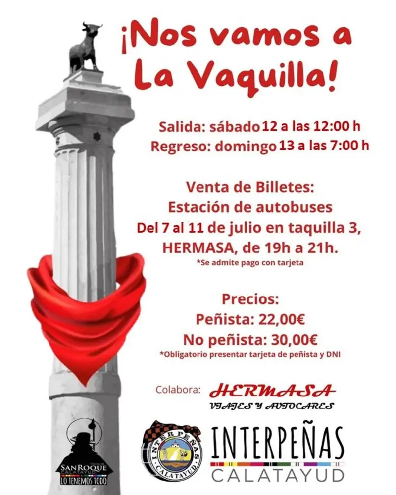 Continúa la venta de tickets para asistir con Interpeñas de Calatayud a las fiestas de la Vaquilla de Teruel el próximo sábado 2 IMG 2376