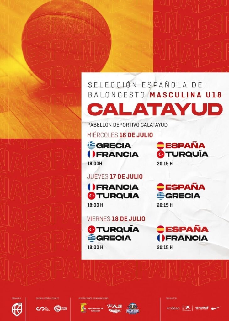 Mañana comienza en Calatayud el torneo de la Selección Española de Baloncesto masculina U18 en el que también participarán Grecia, Francia y Turquía 2 IMG 2743