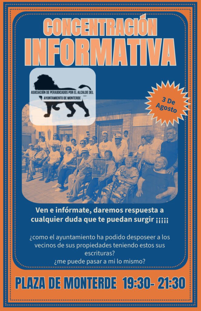 La Asociación de Perjudicados por el Alcalde del Ayuntamiento de Monterde convoca una concentración informativa este próximo domingo 2 IMG 4260