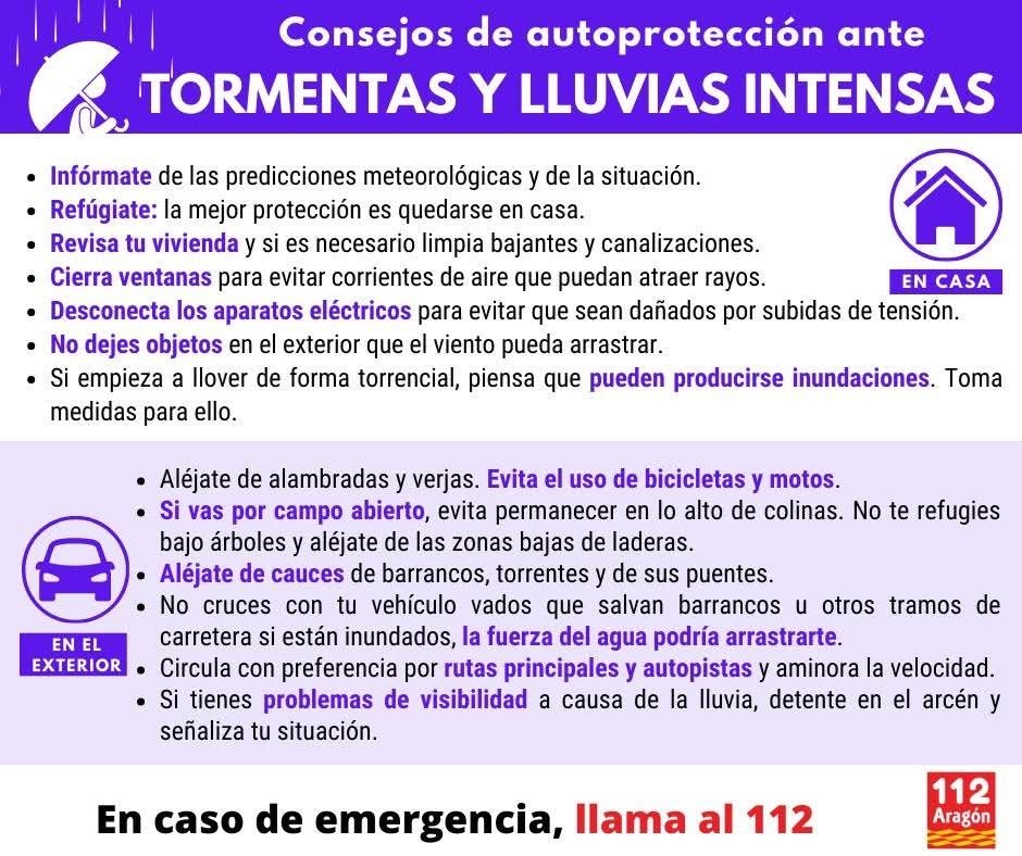 Protección Civil pide extremar la precaución ante las intensas lluvias y tormentas previstas para las próximas horas en las Comarcas de Calatayud y el Aranda 5 fbe273eb a64f 4e75 ba5a f6a3cc5597a0
