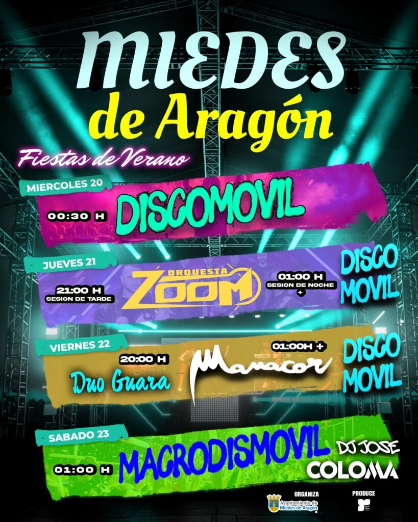 Miedes de Aragón arranca sus fiestas de verano: cinco días de fiesta con un programa lleno de actividades para todos los públicos 3 85472497 f566 412c b107 f45d1e2da213