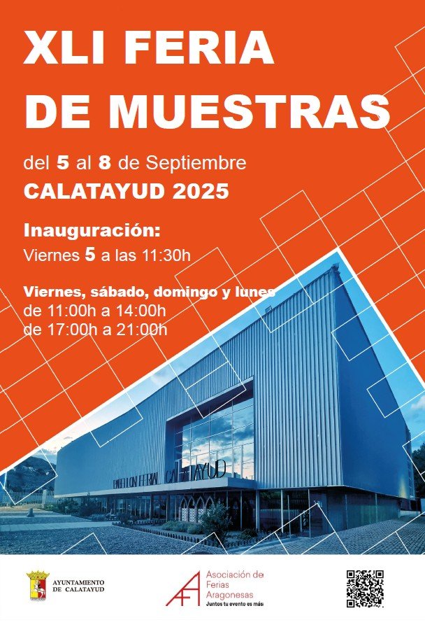La XLI Feria de Muestras de Calatayud, que se celebrará del 5 al 8 de septiembre, contará con más de sesenta expositores 2 FERIA DE MUESTRAS CARTEL