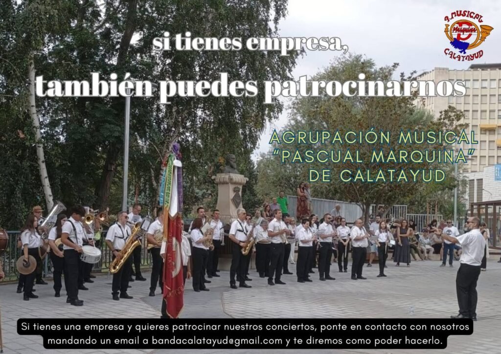 La Agrupación Musical Pascual Marquina de Calatayud lanza una campaña para buscar socios y patrocinadores 2 IMG 8279