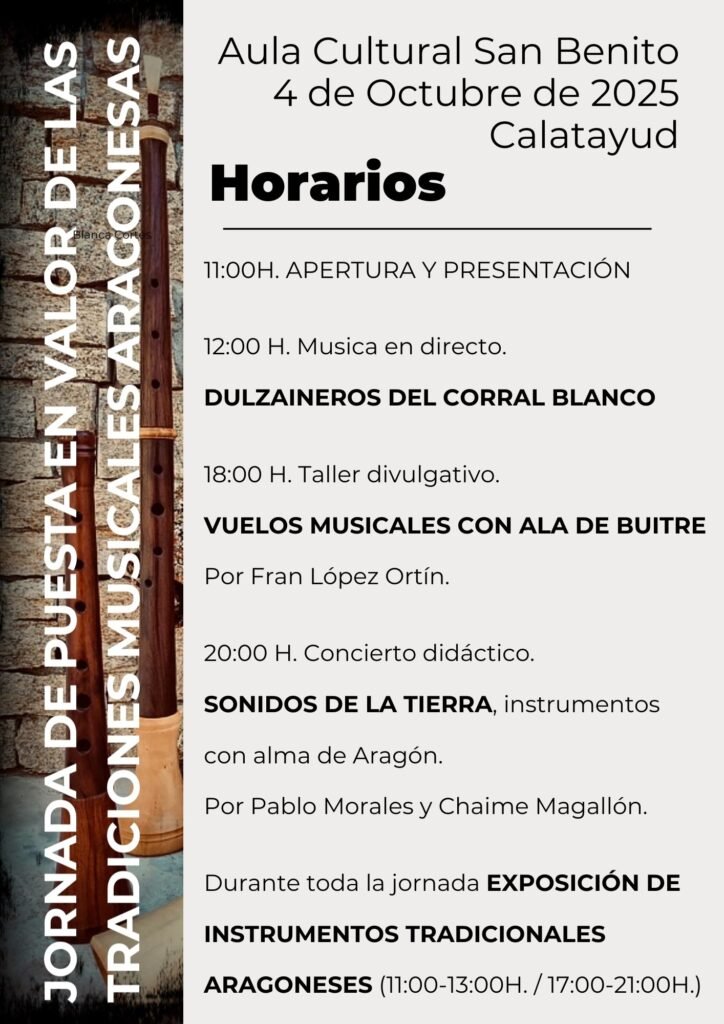 Calatayud será este próximo sábado la capital de las tradicionales musicales aragonesas: exposición, conciertos y taller didáctico 3 IMG 9554 1