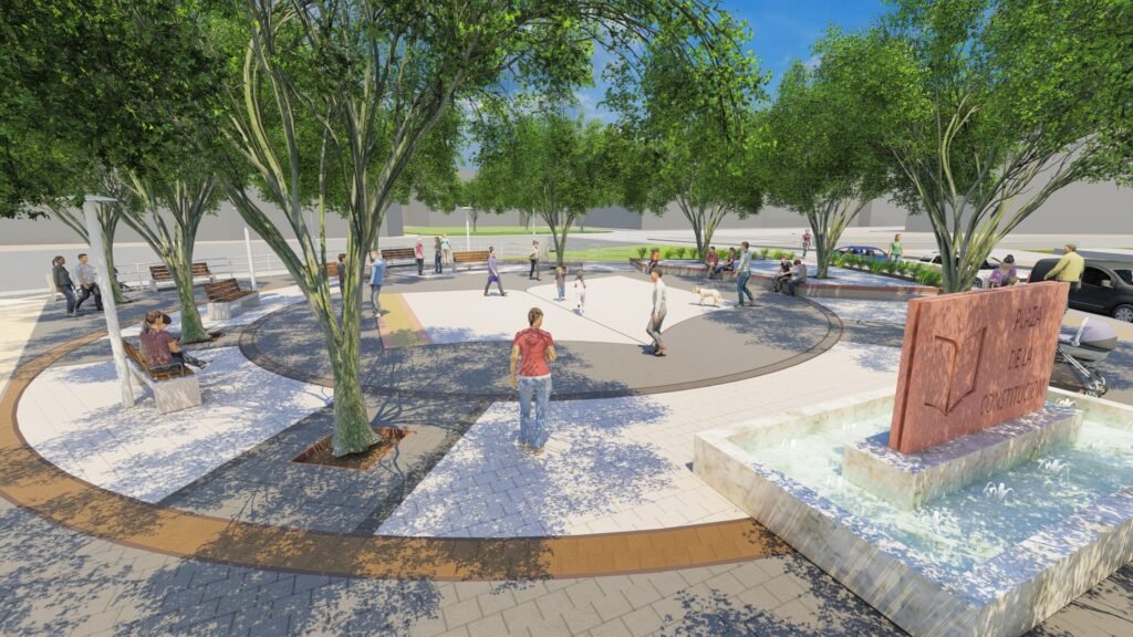 El Ayuntamiento de Calatayud anuncia la remodelación de la Glorieta de la Constitución junto al Paseo Sixto Celorrio para eliminar barreras arquitectónicas y hacerla más funcional y atractiva 3 00 17 Fotopc
