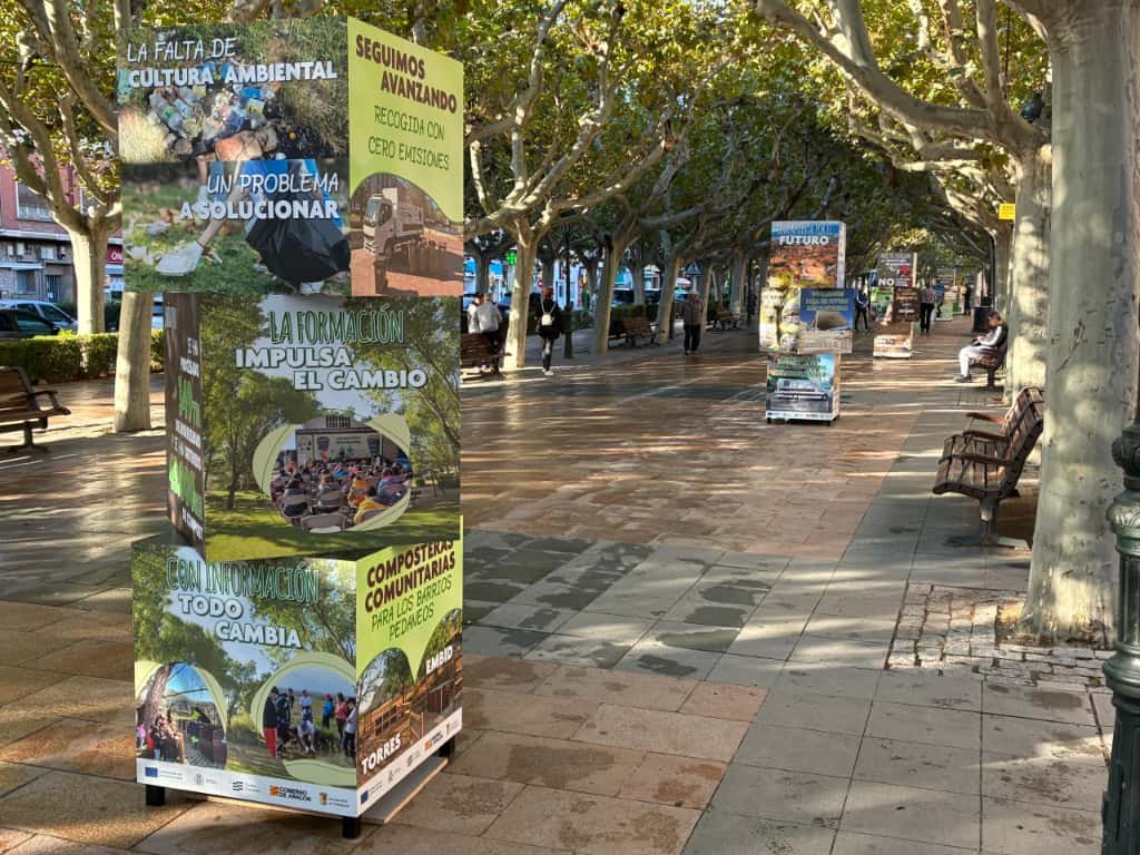 “El Paseo del Compostaje”, explica los beneficios de reciclar la orgánica a través de una exposición en el Paseo Cortes de Aragón de Calatayud 2 EL PASEO DEL COMPOSTAJE