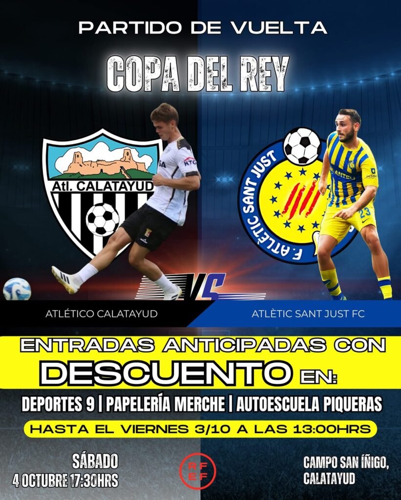 La Copa del Rey instala una fan zone este próximo sábado por la mañana en la Plaza del Fuerte de Calatayud: por la tarde, el equipo bilbilitano jugará el partido de vuelta en el que pueden hacer historia 2 IMG 9539