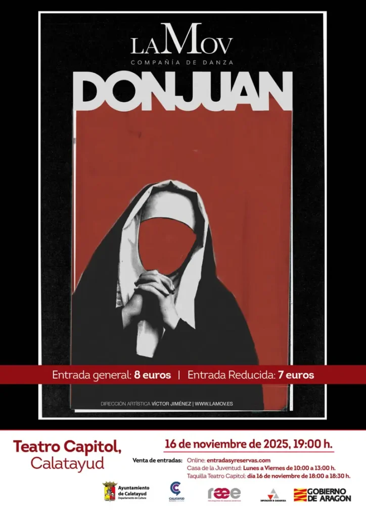 Don Juan Tenorio con la compañía de danza “La Mov”, llegan esta misma tarde al Teatro Capitol de Calatayud: entradas a la venta en taquilla 2 IMG 2745