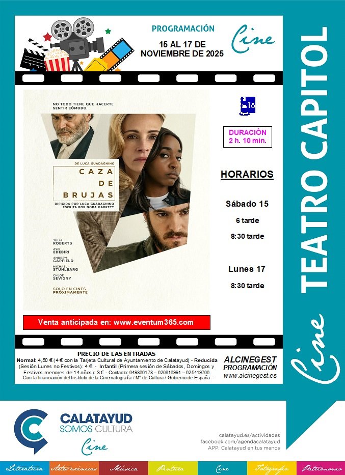 PROGRAMA CINE CAPITOL 15 17 NOVIEMBRE 2025