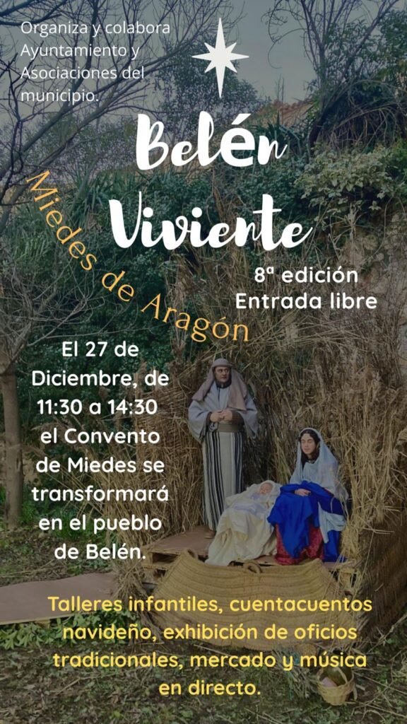 Miedes de Aragón organiza una Navidad con numerosos eventos festivos: talleres, concierto, hinchables y el tradicional Belén Viviente 2 46b55f39 6476 4768 a9d7 530aedbeada0