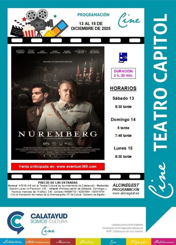 “Núremberg”, este fin de semana en el Cine Capitol de Calatayud: consulta aquí la sinopsis, el tráiler, las sesiones y el precio de las entradas 2 IMG 5199