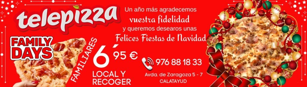 La incidencia de la gripe continúa descendiendo en Aragón en la primera semana de 2026 1 telepizza navidad BANNER diciembre 1