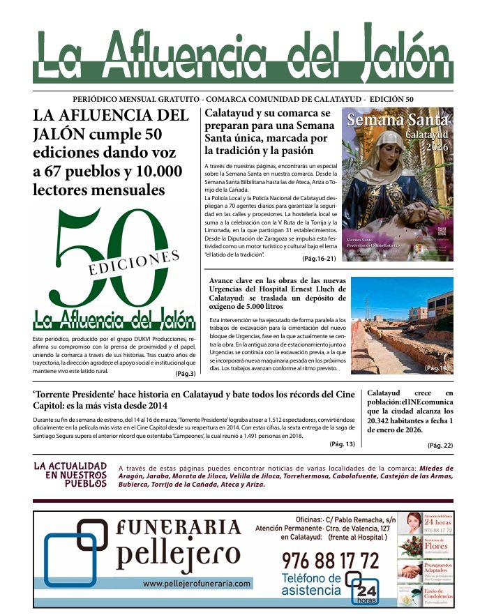 PORTADA AFLUENCIA 50