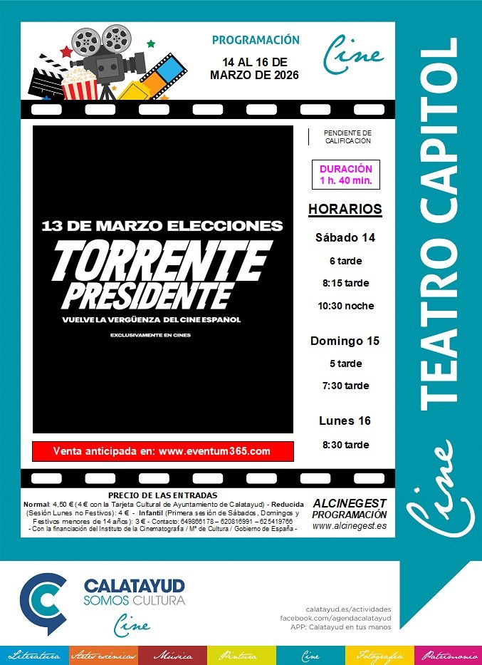 PROGRAMA CINE CAPITOL 14 16 MARZO 2026