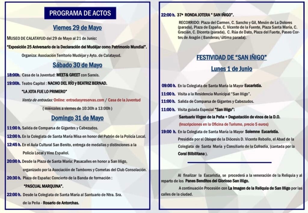 Calatayud se viste de gala para celebrar las fiestas en honor a su patrón, San Íñigo: actos religiosos, cabezudos, actuaciones y ronda jotera, entre otros 6 IMG 1975