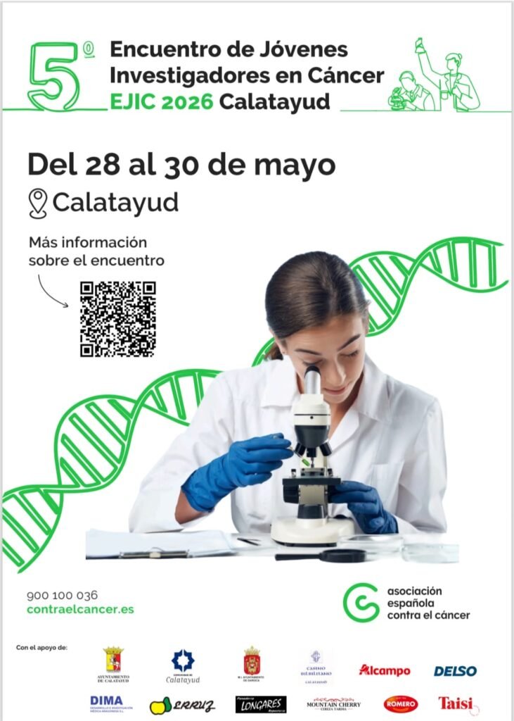 El Encuentro de Jóvenes Investigadores contra el Cáncer que se celebra en Calatayud del 28 al 30 de mayo llega a su quinta edición 3 c3107e41 caef 4374 a6d6 3f1a79df6b52