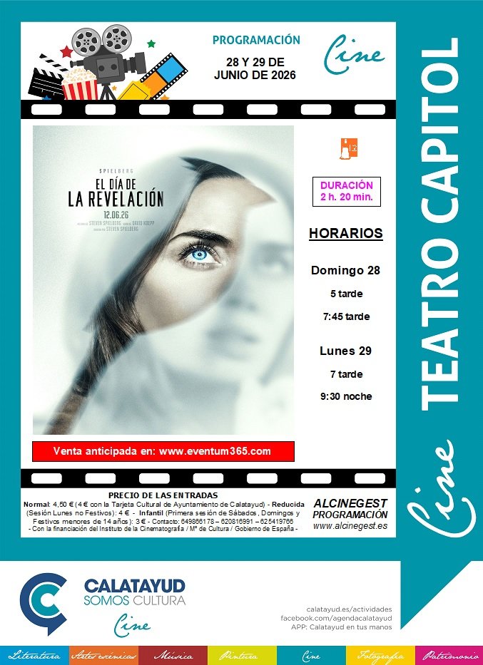 “El día de la revelación” llega este fin de semana al Cine Capitol de Calatayud: consulta aquí la sinopsis, el tráiler, las sesiones y el precio de las entradas 2 IMG 4234