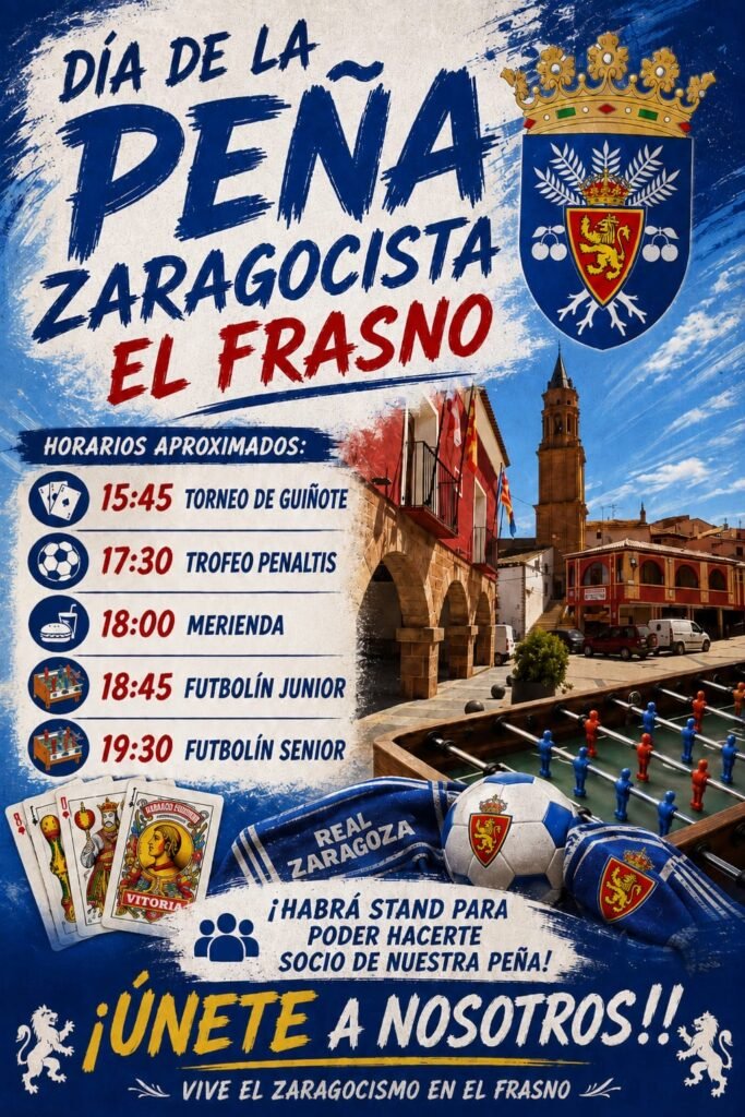 El Frasno une fuerzas y se tiñe de blanquiazul esta misma tarde para celebrar el Día de la Peña Zaragocista 2 086e15b1 54e6 4e63 8f0c 7e324b5b9a2c
