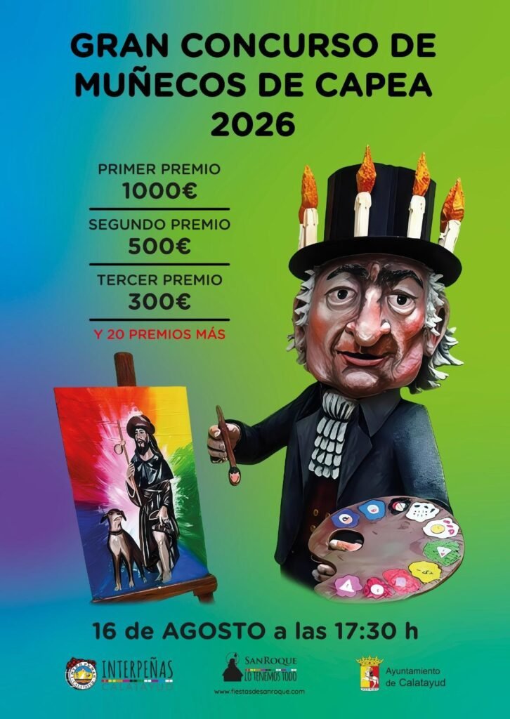 De la música de Bombai a la tradición de los muñecos de capea: Calatayud enciende los motores de San Roque 2026 y presenta el Interpeñas Fest y la programación taurina, entre otros detalles 9 55e0403c d61c 4036 9c38 177ecd53a757