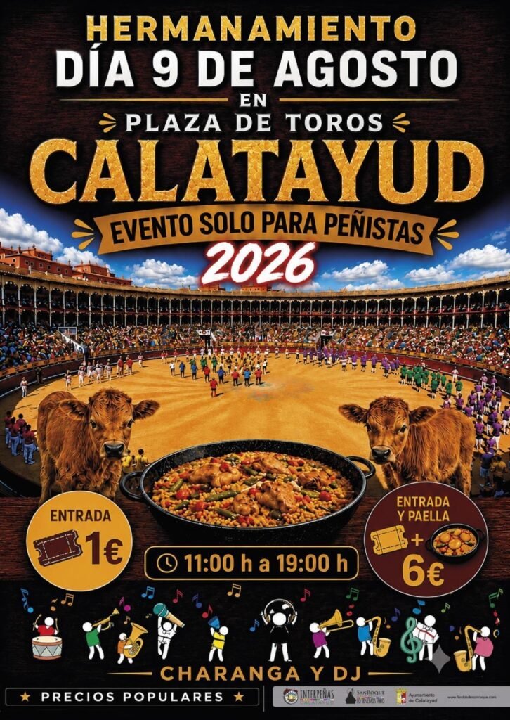 De la música de Bombai a la tradición de los muñecos de capea: Calatayud enciende los motores de San Roque 2026 y presenta el Interpeñas Fest y la programación taurina, entre otros detalles 11 8c4160dc d958 49ea b38a fa61cd6fbff3