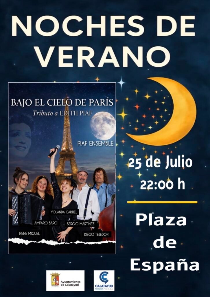 Las “Noches de Verano” regresan a Calatayud este mes de julio con tres grandes conciertos gratuitos de jazz, lírica y un tributo a Edith Piaf 4 IMG 4882