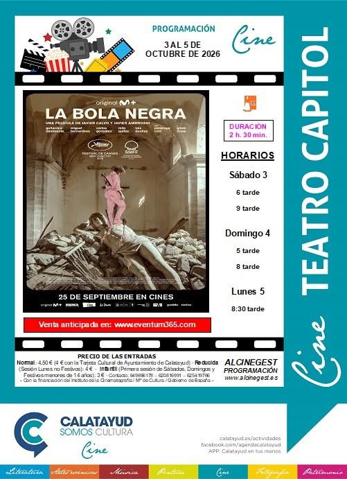 El estreno de “La Bola Negra” llega este fin de semana al Cine Capitol de Calatayud: consulta aquí la sinopsis, el tráiler, las sesiones y el precio de las entradas 2 IMG 3281