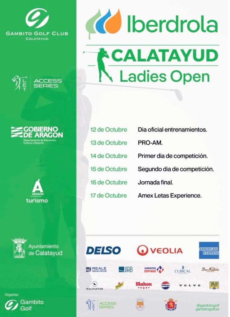 El deporte de élite vuelve a Calatayud: 108 golfistas internacionales se darán cita en el Iberdrola Calatayud Ladies Open del 14 al 16 de octubre 2 IMG 3816