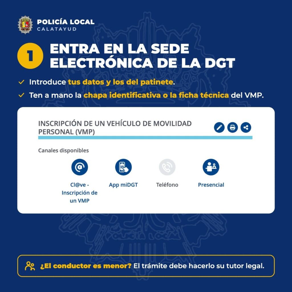 La Policía Local de Calatayud publica una guía informativa sobre el registro obligatorio de los patinetes eléctricos ante la DGT 2 IMG 4047