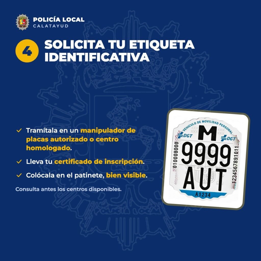 La Policía Local de Calatayud publica una guía informativa sobre el registro obligatorio de los patinetes eléctricos ante la DGT 4 IMG 4049